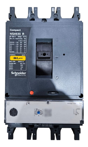 Disjuntor Nsx630r Mic 1.3m 3p 500a C63r31m500 - Schneider