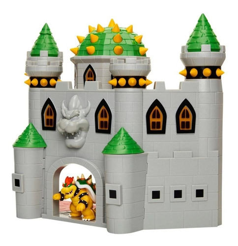 Figura De Bowser Con Castillo Deluxe Y Sonidos ¡¡envío Ya!!