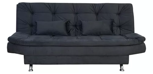 Futon Divan Sillon Cama 1 Plaza 3 Cuerpos. Patas Cromadas 07 - $ 116.666,13