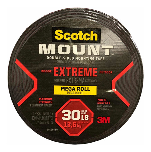 Cinta Doble Montaje Extremo Interiores Exteriores Scotch 10m