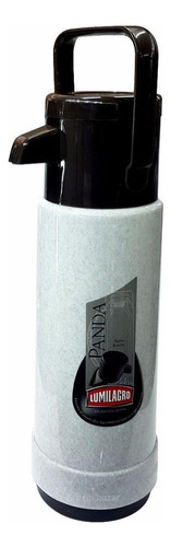 Termo Lumilagro Bomba Panda 1L gris mármol
