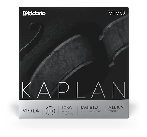 D'Addario Kaplan Kv410 Lm Set De Cuerdas Kaplan Vivo Para Viola 