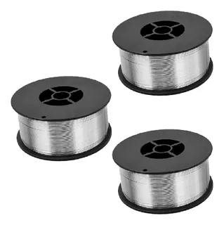 3 Rollos De Alambre Tubular Flux Sin Gas 1.0 Mm X 0.45 Kg