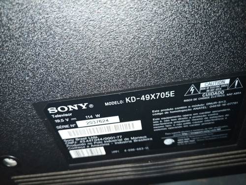 Imagem 5 de 10 de Tv Sony Com Defeito De Tela Modelo Kd-49x705e 4k