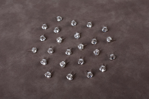 Imagen 1 de 6 de Tachas Con Piedras Aplique Diamantes X 210 Unidades