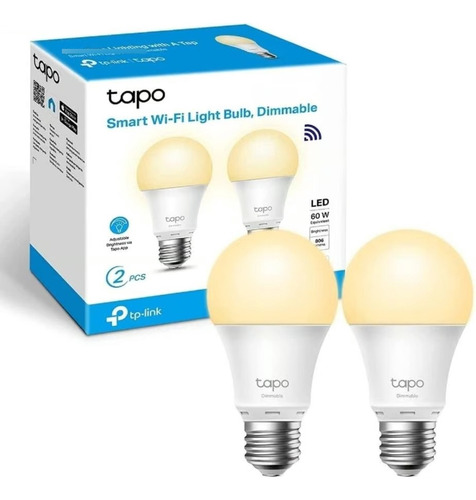 Pack 2 Ampolleta Smart Wifi Regulable Tapo L510e Tp-link