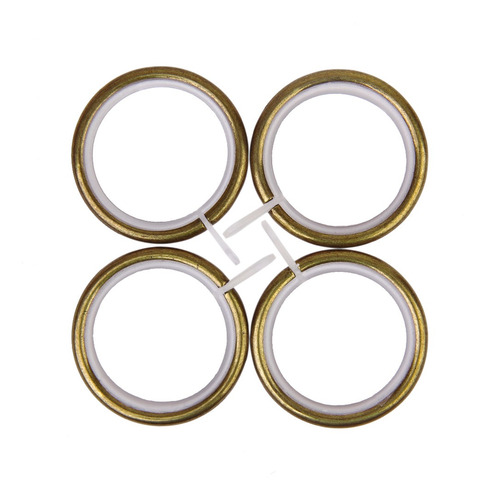 Argollas De Metal P/cortinas, Reducción De Ruido, Bronce 10u