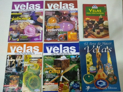 Lote X 6 Revistas Velas Artesanales El Arte De Hacer Velas P