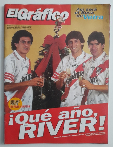 Revista El Grafico 4029 - River Campeon Apertura 96 Fs