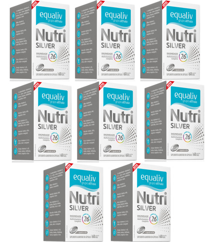 Kit Com 8 Vitaminas Nutri Silver 60cps Equaliv