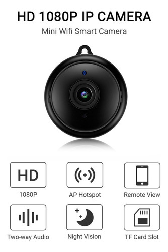 Mini Camera Espiã Wifi Ip Discreta Via App Celular Portatil
