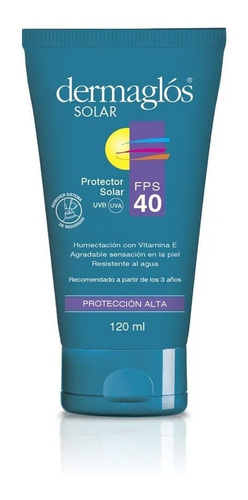 Dermaglós Solar Fps 40 Protección Alta X120ml - Protector