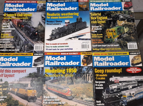 Revista Modelo Railroader Magazine 2002 Completo 12 Revistas
