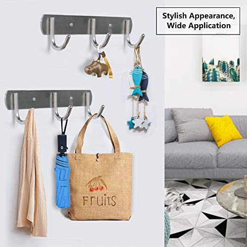 Perchero De Pared Newness Con 3 Ganchos Para Abrigos, Perche