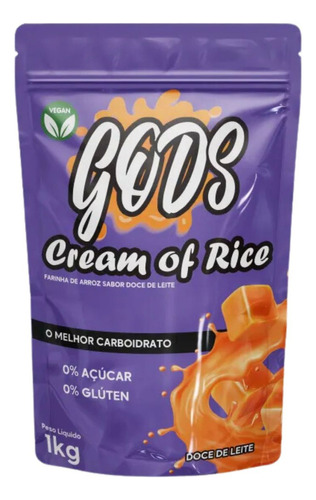Gods Cream Of Rice Refil 1kg - Canibal Inc Sabor Doce De Leite