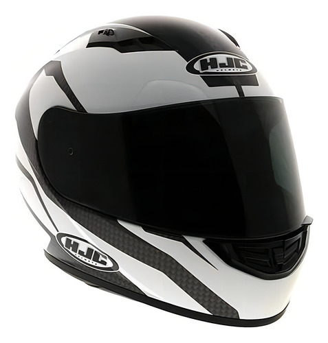 Casco de moto Hjc Cs 15 Sebka con pintura de carbono negro