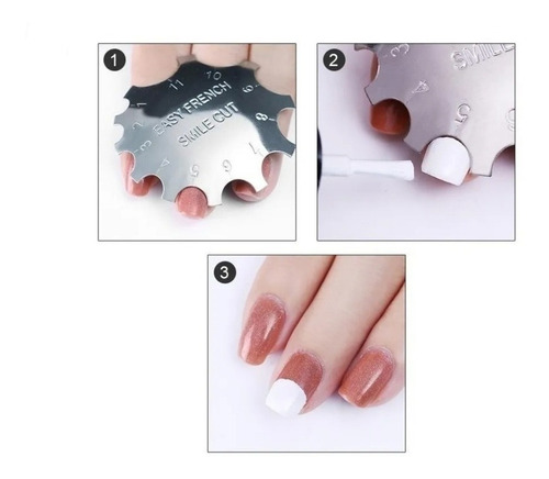 Molde Metal Easy French Uñas