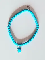 Comprar Pulsera Turquesa Osito Plata S925 + Kit Completo Turquesa 17.18 Cm