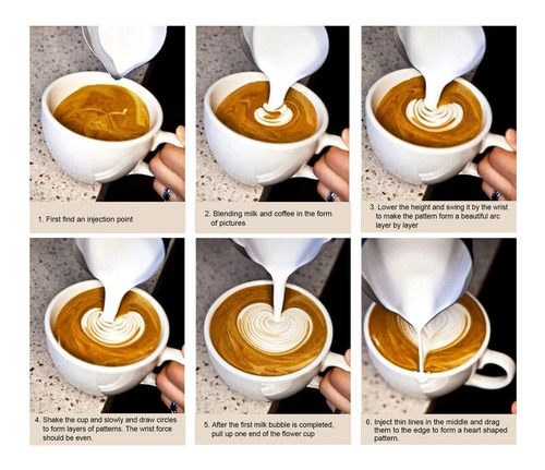 Jarra Espumadora De Leche Para Café Con Leche 304 Espesada