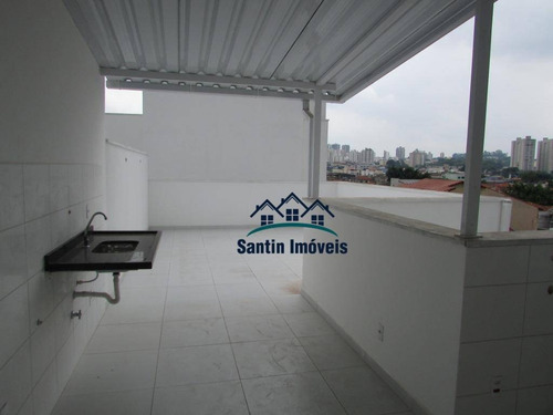 Cobertura Com 2 Dormitórios À Venda, 92 M² Por R$ 440.000,00 - Vila Scarpelli - Santo André/sp - Co0575