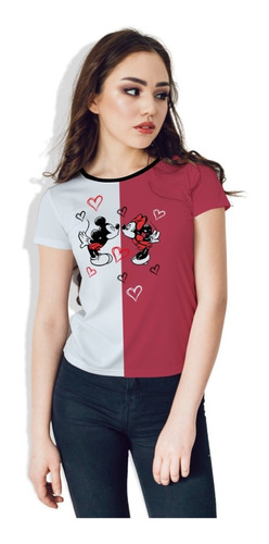 Blusa Playera Camiseta Moda Mujer / Raton Love Minni