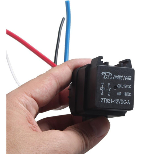 Car Truck Motor Heavy Duty 12v 40a Spst Relay Socket Plug 4p