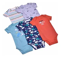Comprar Set De 5 Pañaleros Ropa De Bebe Niño Niña Algodón Suave