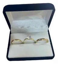 Comprar Par Alianzas Oro 10k 3m Cintillo Grueso Oro Talle Plus 22\u002F23