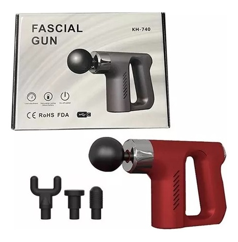 Pistola Masajeador Fascial Gun Muscular  Relajante Hk-740