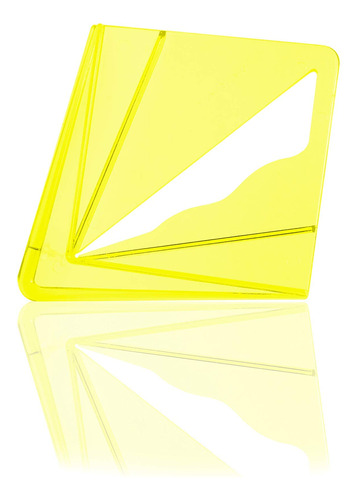 Buscador Central Transparente Amarillo Para Cuadrado De 8 Pu