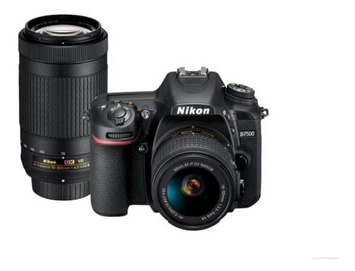  Nikon D7500 18-55mm Vr + 70-300mm Vr Kit Dslr Color  Negro