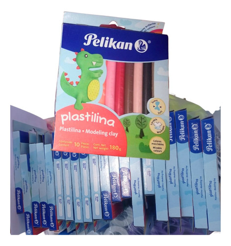 Plastilina Pelikan 10 Colores Pack C/20pzsprecio De Mayoreo