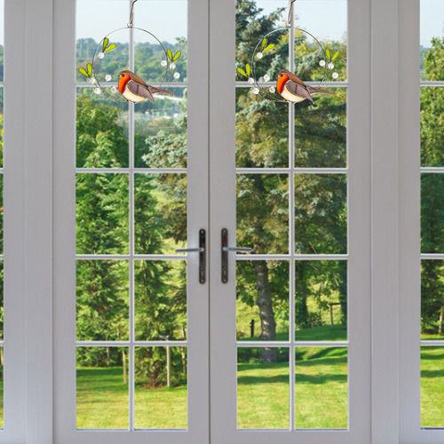 Nuevo Adorno De Pájaro Colorido, Ventana, Decoración