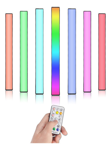Luminária Led,tubo De Luz Rgb Recarregável,braço Articulado