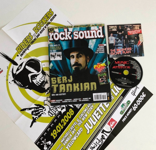 Revista Rock Sound + Cd Serj Tankian Motion City Soundtrack