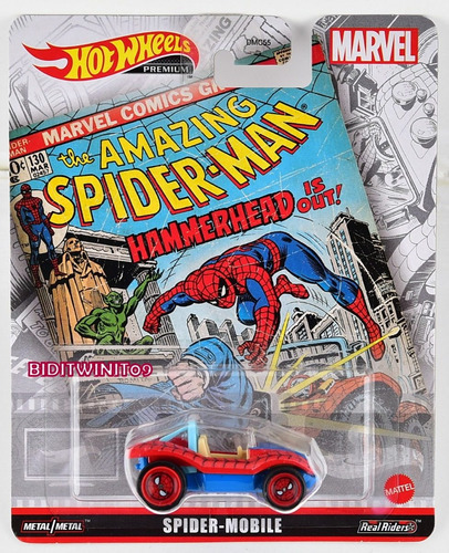 Hot Wheels Van Party Wagon Tartarugas Ninja Spiderman Mobile Cor Azul E Amarela