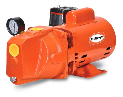 Bomba Jet Evans Equipada  1/2 Hp De Hierro Gris