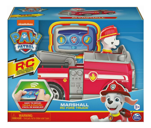 Paw Patrol, Marshall Camión De Bomberos Con Mando A