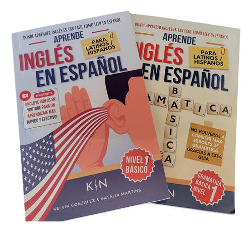 2 Guias Libros De Ingles Basico, Pronunciación Y Gramatica 
