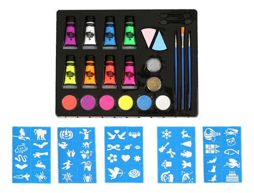 Kit De Maquillaje De Pintura Niños Adultos Festival Vestir