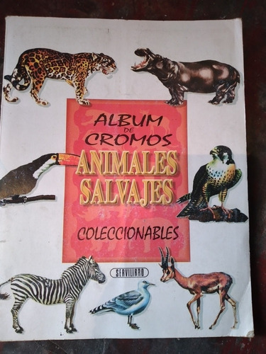 Antiguo Álbum De Cromos Animales Salvajes 1995 Con 30 Ftas