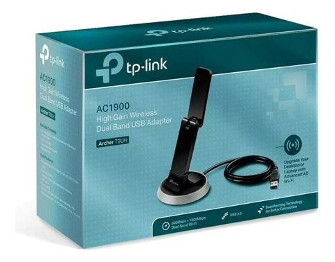 Adaptador USB inalámbrico de doble banda TP-Link Archer T9uh Ac1900