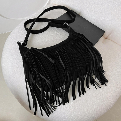 - Bolso De Hombro For Mujer, Monedero Con Flecos, Estilo