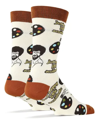Ooohyeah - Calcetines Deportivos Novedosos De Bob Ross Para