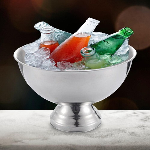 ) Cubo De Hielo, Barril De Vino De Todo Acero35cmx22.5cm