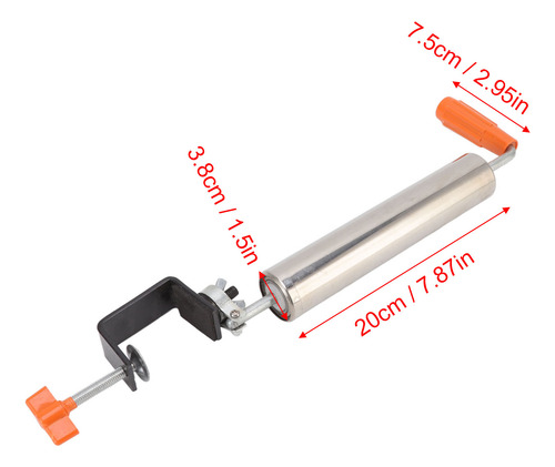 Rodillo De Amasar De Acero Inoxidable Uk Plug Rollo Fijo 360