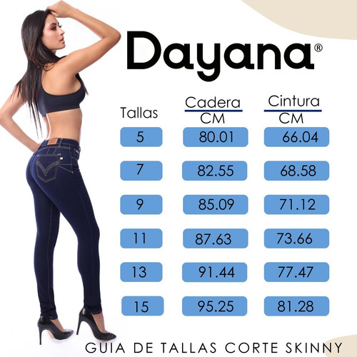 Imagen 10 de 10 de Jeans Para Dama Dayana Mezclilla Levanta Pompa