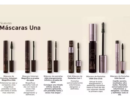 Máscara Para Pestañas Natura Una 2 En 1 10ml Rimel. Original