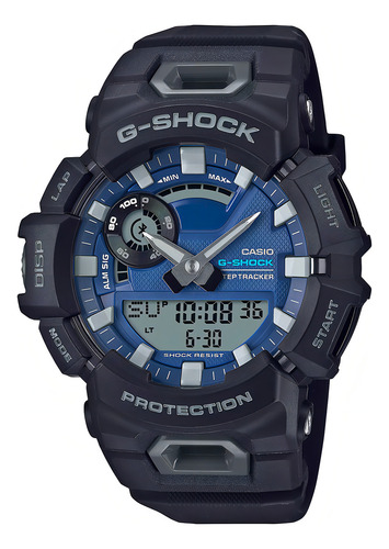 Reloj Hombre Casio Gba-900cb-1adr G-shock Correa Negro Bisel Negro Fondo Azul