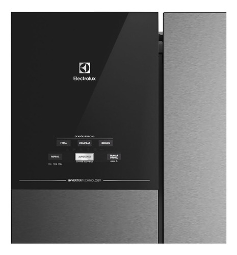 Geladeira Frost Free Im7b Inverter 3 Portas Black Inox 480 litros Electrolux